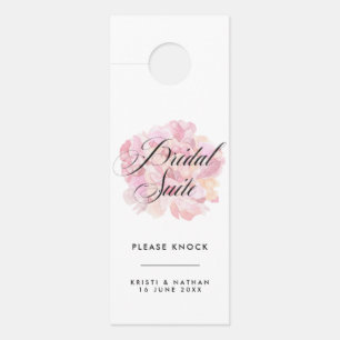 Affichette De Porte Pink Peony Bridal Suite Mariage Porte Signal