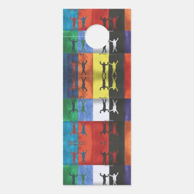 Affichette De Porte Pop art no.1 par Yeshaya Dank - unité et harmonie (Devant)