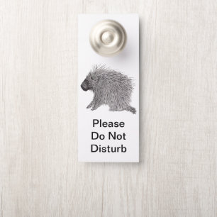 Affichette De Porte porc-épic