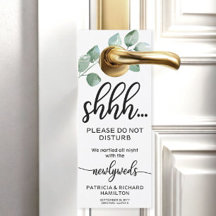 Affichette De Porte Porte-clés mariage Panneau Ne pas déranger