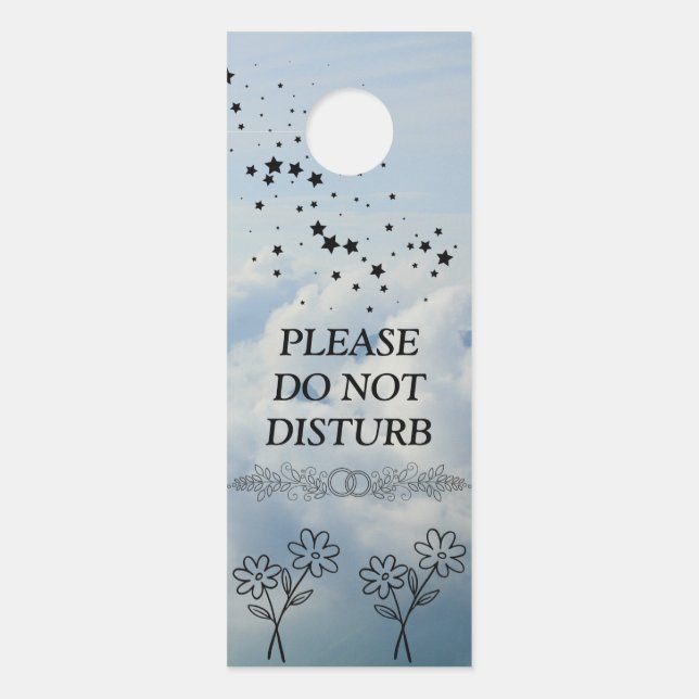 Affichette De Porte Porte-clés Ne Pas Déranger Moderne Personnalisable (Devant)