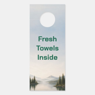 Affichette De Porte Porte-clés pour Airbnb de maison de lac Serviettes