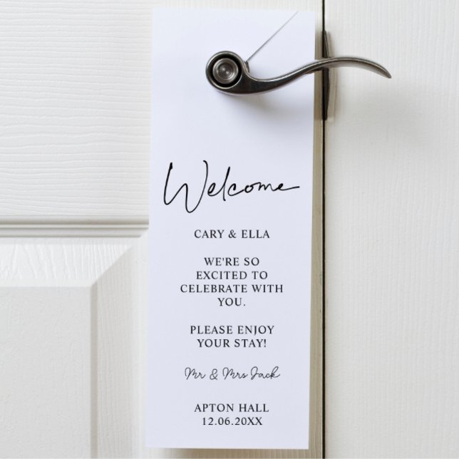 Affichette De Porte Porte-clés réservé pour invité de mariage (Créateur téléchargé)