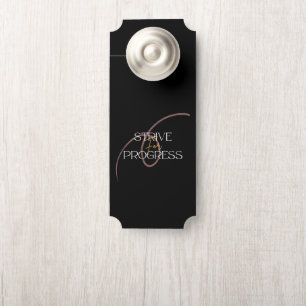 Affichette De Porte Porte Crochet S'efforcer Pour Le Progrès