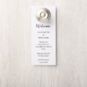 Affichette De Porte Porte de salle réservée personnalisée pour mariage