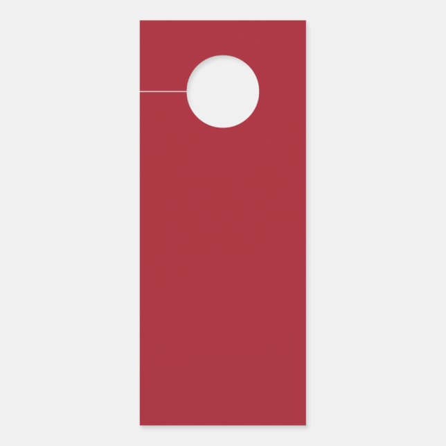 Affichette De Porte Printemps Été Couleur Rouge (Devant)