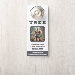 Affichette De Porte *~* QR Porte de services de Jack de bois musculair