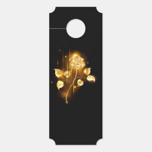 Affichette De Porte Rose d'or ( rose d'or )