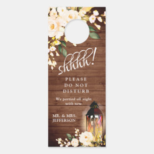 Affichette De Porte Roses de bois et de broussailles Accueil des Maria
