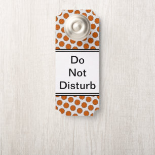 Affichette De Porte Ruban de Fleur Orange par Kenneth Yoncich