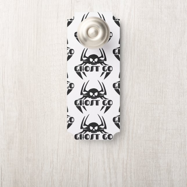 Affichette De Porte Saison Éffrayante de Ghost Go (Sur le bouton)