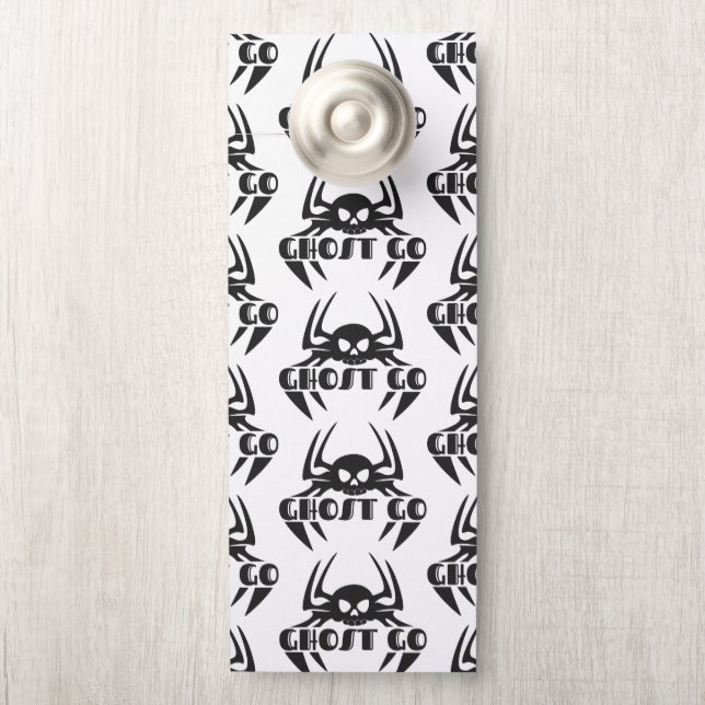 Affichette De Porte Saison Éffrayante de Ghost Go (Sur le bouton)