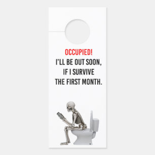Affichette de porte salle de bain
