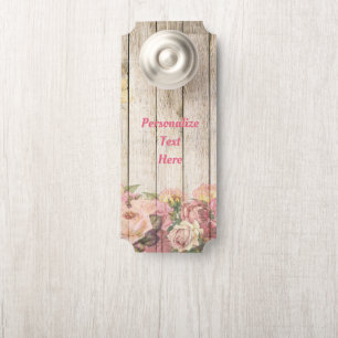 Affichette De Porte Salle de Jardin Rustique De Clôture De Bois