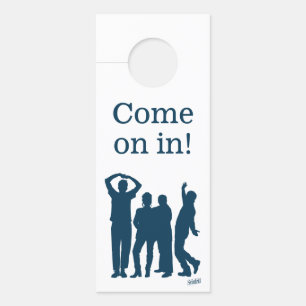 Affichette De Porte Seinfeld Graphique de silhouette de groupe