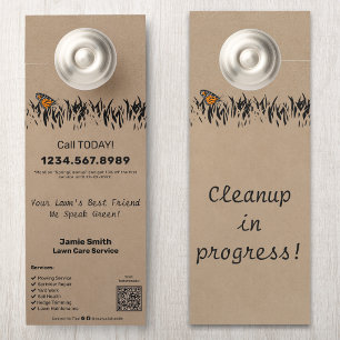 Affichette De Porte Service Paysage Promotionnel Personnalisé