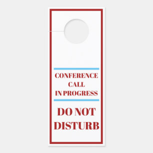Affichette De Porte Signal de cintre - Appel de conférence en cours