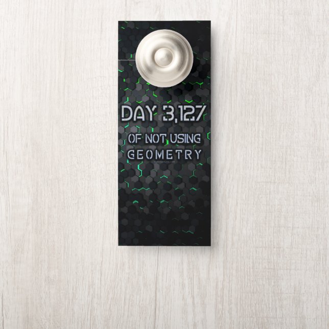 Affichette De Porte SlipperyJoe n'utilise pas de géométrie intervertis (Sur le bouton)