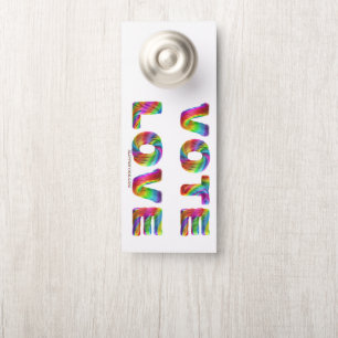Affichette De Porte SlipperyJoe vote amour égalité fourrure de couleur
