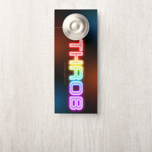 Affichette De Porte SlipperyJoe's gorge arc-en-ciel dégradé épais ca
