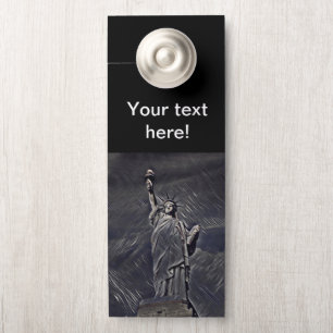 Affichette De Porte Statue de la Liberté