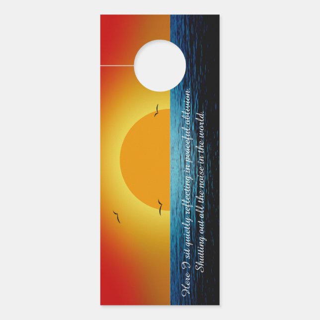 Affichette De Porte Sunset Soul (Devant)