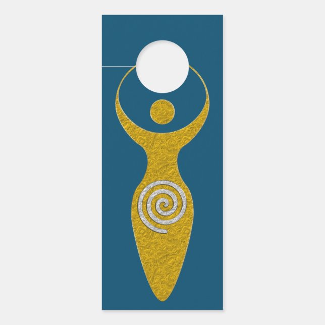 Affichette De Porte Symbole Spirituel - Déesse de la Terre Gaya 1 Flam (Devant)