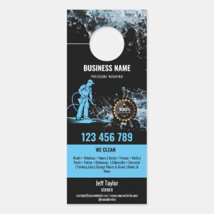 Affichette De Porte Toit de lavage à pression professionnel