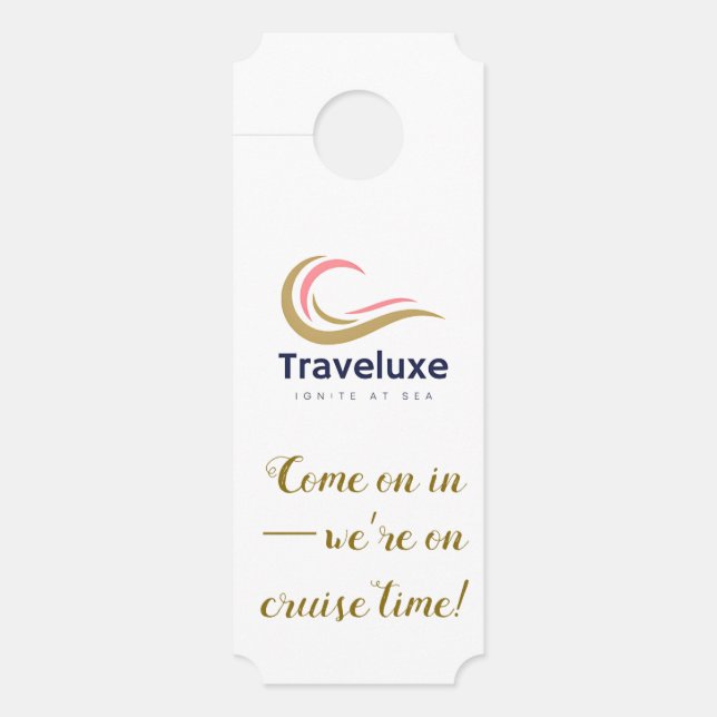 Affichette De Porte Traveluxe Ignite at Sea LargeDoor Hanger (Devant)