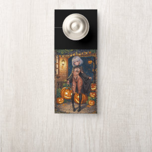 Affichette De Porte Trick ou le traitement, Brave Halloween Costume Gi