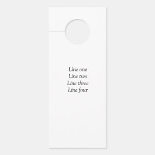 Affichette De Porte Votre message ici ajoutez le nom du texte image ci