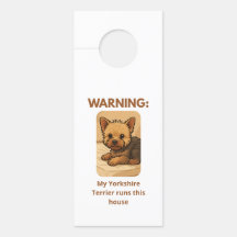 Affichette de porte YORKIES