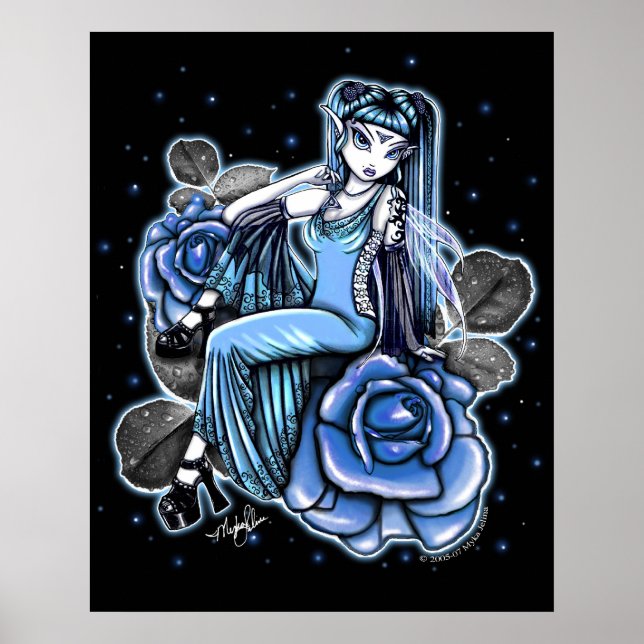 Affinité Blue Rose Fairy Posters (Devant)