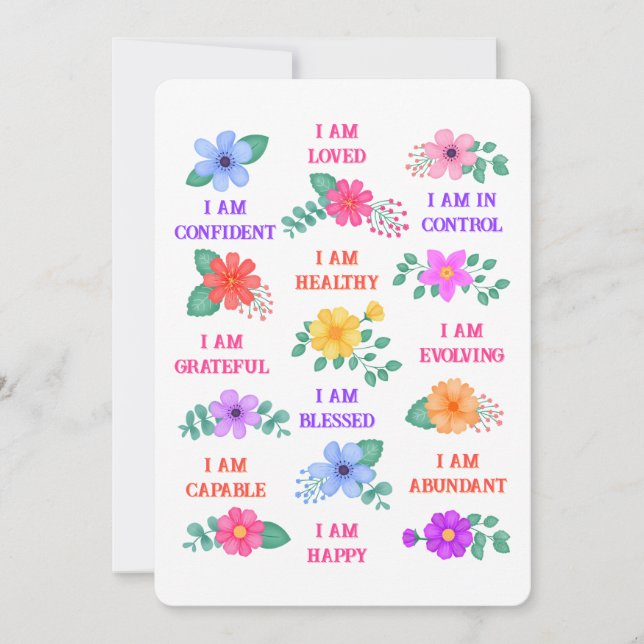 Affirmation personnalisable Motivation inspiration (Devant)