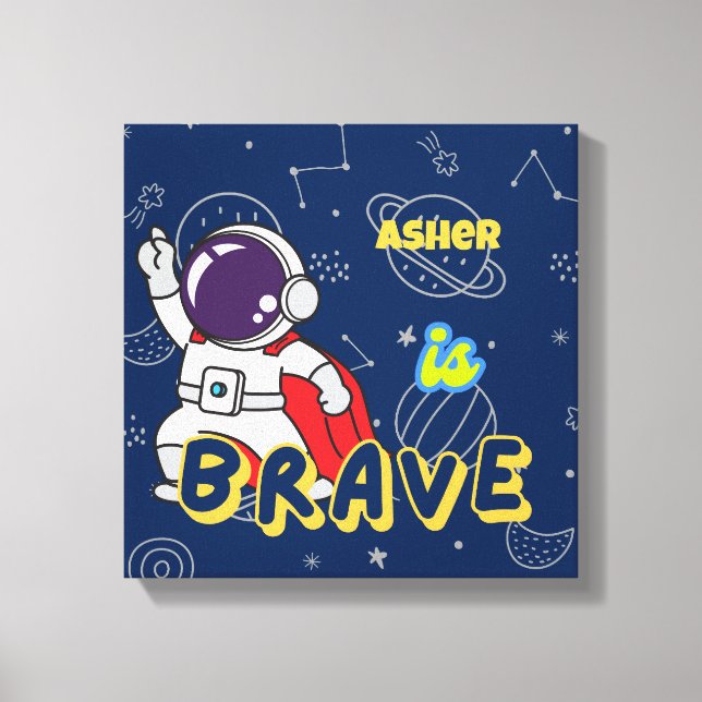 Affirmation Personnalisée pour Astronaute Déco | C (Recto)