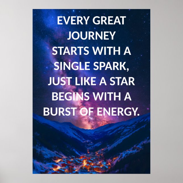 Affirmation positive Affiche de devis inspirationn (Devant)