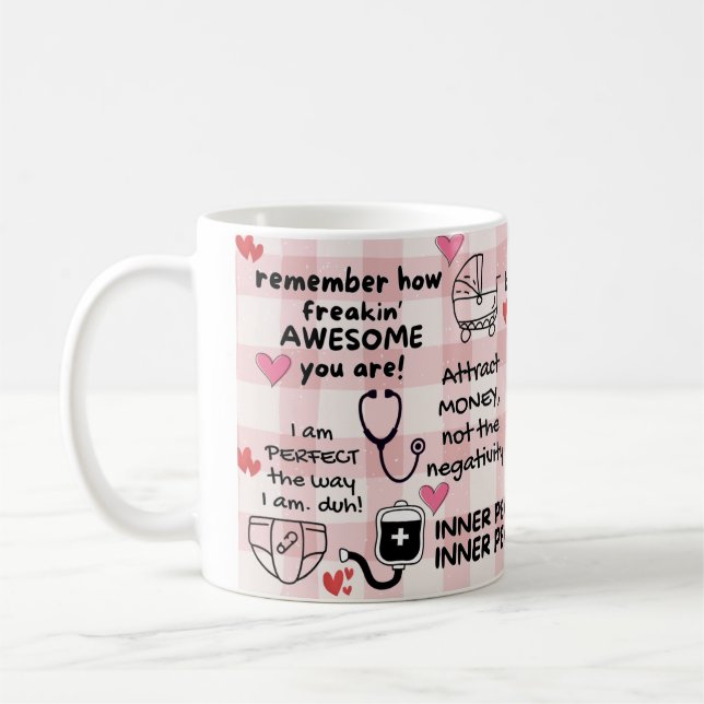 Affirmation positive amusante NICU Nurse Mug (Gauche)