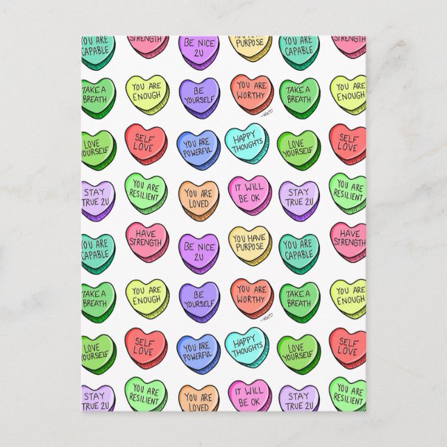 Affirmation positive Carte postale de Valentine (Devant)
