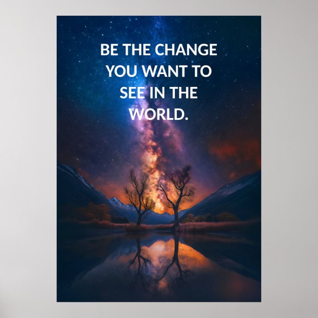 Affirmation positive Poster de la citation de Humb (Devant)
