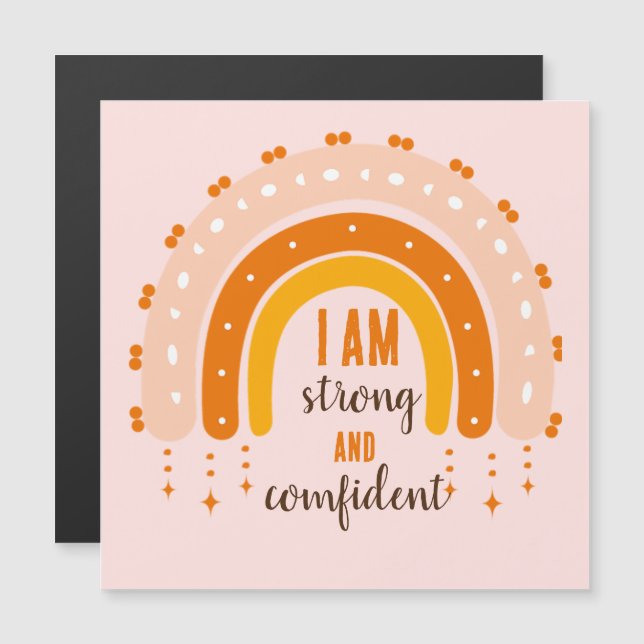 AFFIRMATION SIMPLE CLASSIQUE DESIGN BOHÈME ARC-EN- (Devant / Derrière)