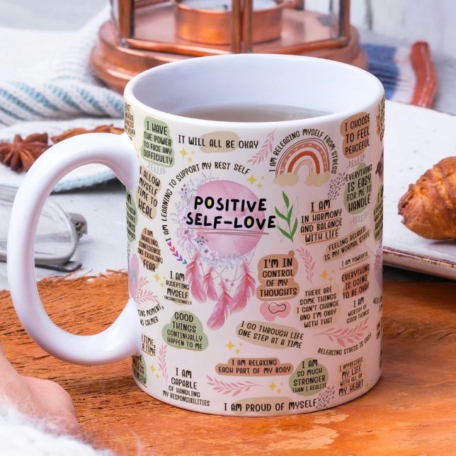 Affirmations d'amour personnel positif Mug (Créateur téléchargé)