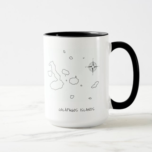 Affirmations d'oiseaux aux Galápagos Mug à café à  (Droite)