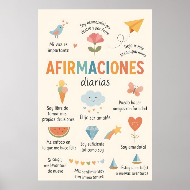 Affirmations espagnoles, Décoration de cabinet de  (Devant)