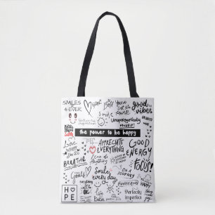 AFFIRMATIONS GOOD VIBES SAC FOURRE-TOUT