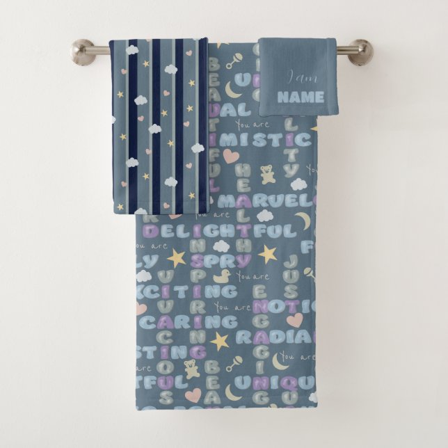 Affirmations positives A-Z Bleu (En situation)