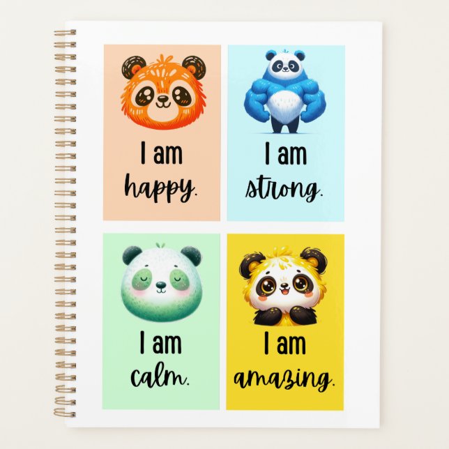affirmations positives du panda pour les enfants (Devant)
