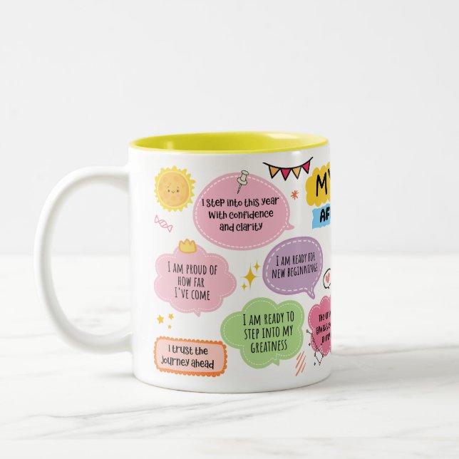 Affirmations quotidiennes Mug (Gauche)