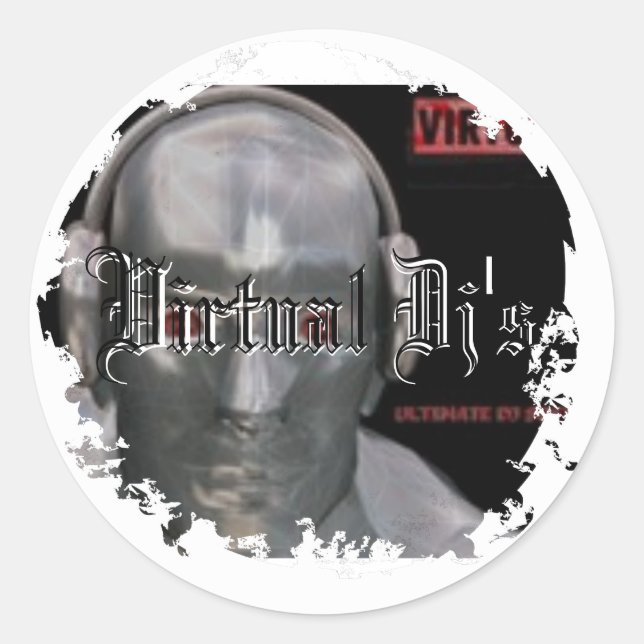 Affligé autour des autocollants (Devant)