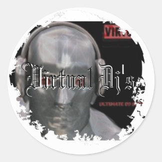 Affligé autour des autocollants