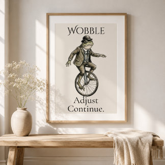 “Affole-toi, Ajuste, Continue” Affiche Brillante G